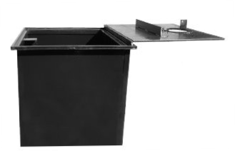 36 X 36 X 36 Inch Well Vault, Hinged, Locking Lid, Water Resistant