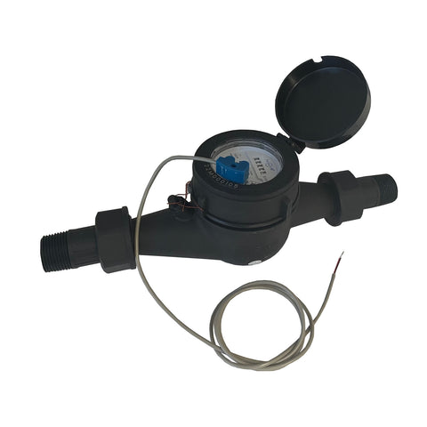 NSF 61 Certified 3/4 Inch Multi-Jet Nylon Totalizing Water Meter with Pulse, EPDM Seals