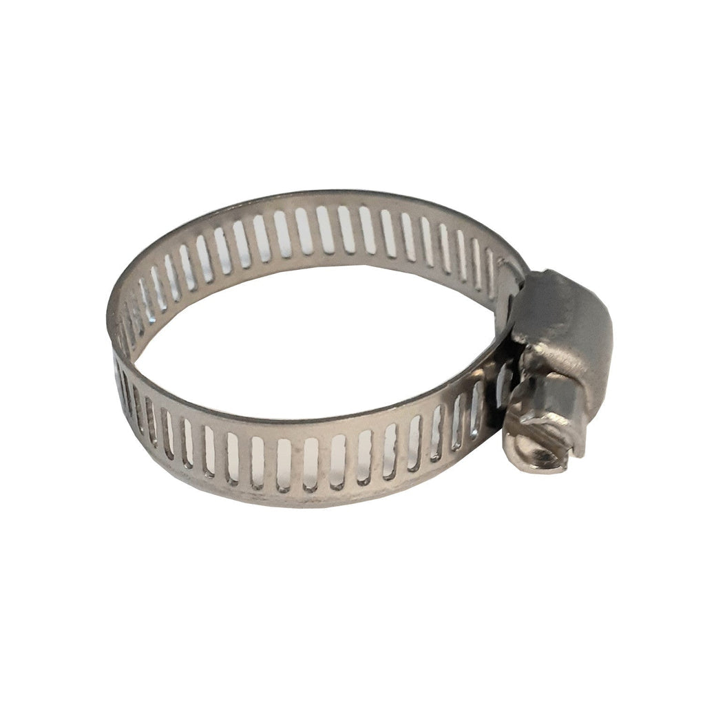 16-30 MM Worm Gear Hose Clamp, 304 Stainless Steel (5/8" to 1-3/16")